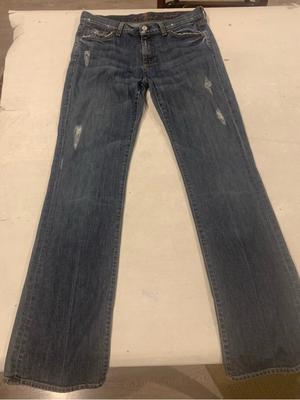 7 For All Mankind Dark Blue Bootcut Jeans